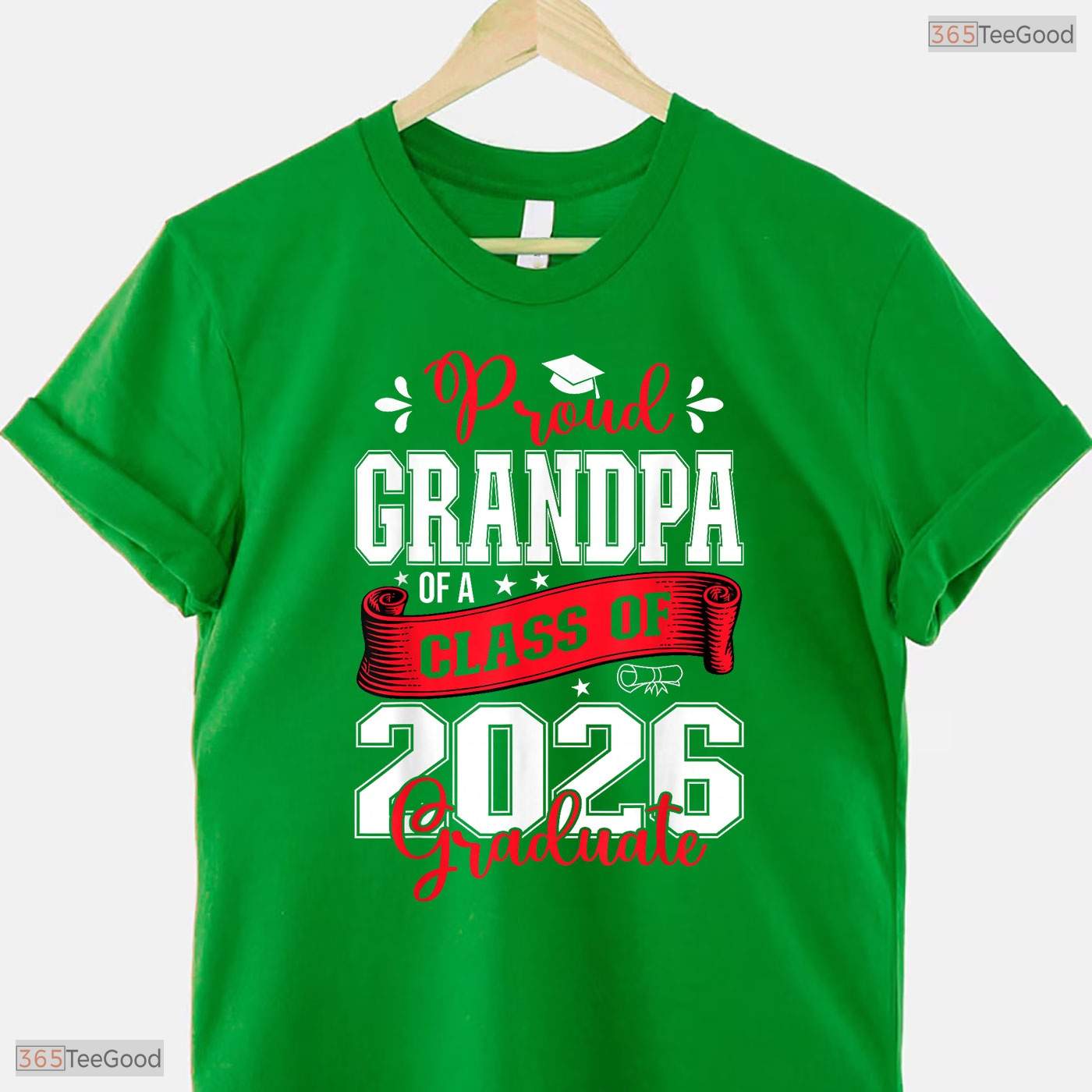 Proud Grandpa Of A Class Of 2026 Graduate High School Senior Celebration Shirt