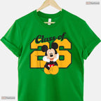 Magical Theme Cartoon Mouse Graduation Class of 26 Senior Celebration Shirt