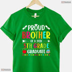 Proud Brother Of A Class Of 2026 5th Grade Graduate Elementary Ceremony Shirt
