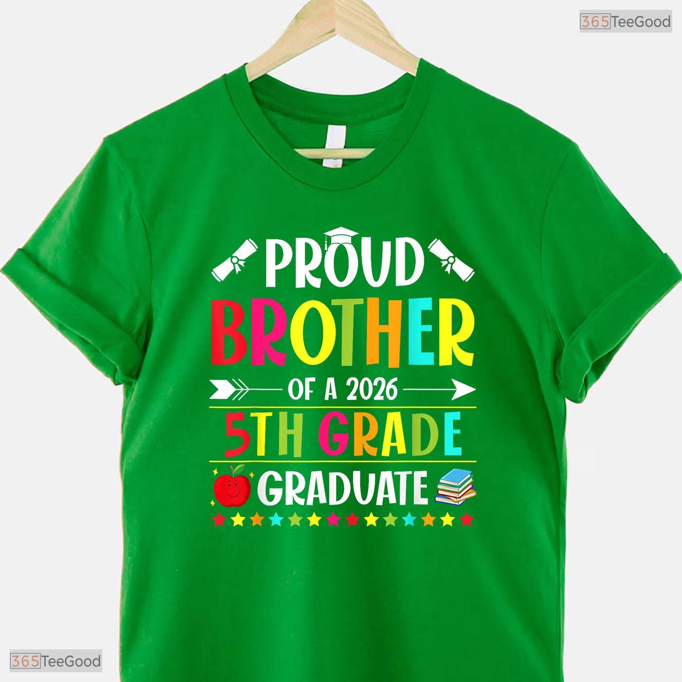 Proud Brother Of A Class Of 2026 5th Grade Graduate Elementary Ceremony Shirt