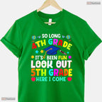 So Long 4th Grade Graduation Elementary School Graduate Teacher Kids T-Shirt