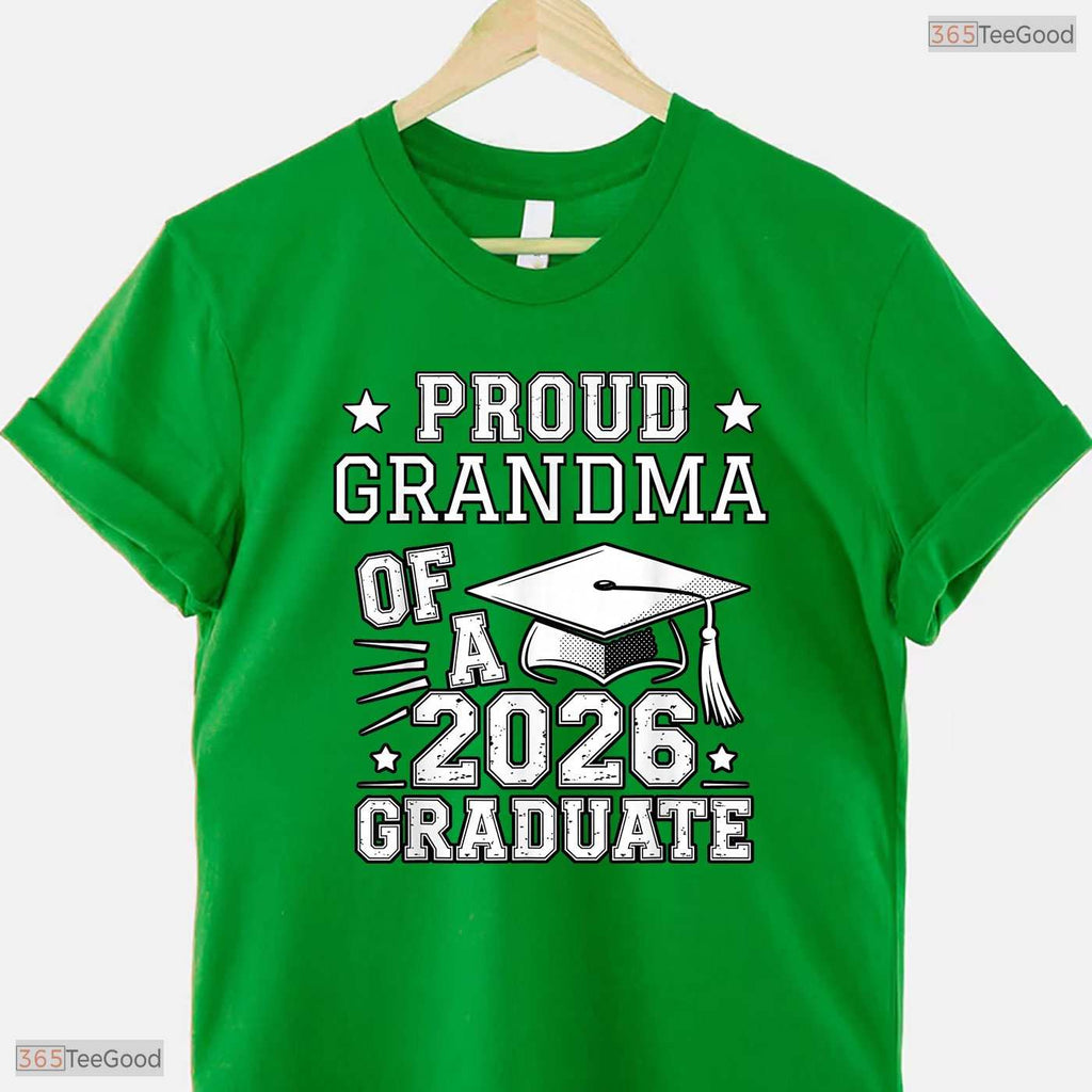 Cute Proud Grandma Of A 2026 Graduate Matching Family Graduation T-Shirt