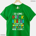 So Long Pre-K Kindergarten Here I Come 2026 Moving Up Graduation T-Shirt