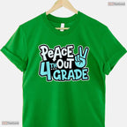 Peace Out 4th Grade Last Day Of School Fourth Grade Graduation Youth Kids T-Shirt