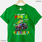 Cute Dinosaur Pre K Preschool Graduation Boys Last Day Of School Moving Up T-Shirt