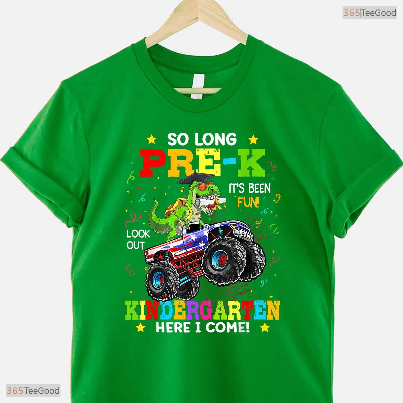 Cute Dinosaur Pre K Preschool Graduation Boys Last Day Of School Moving Up T-Shirt