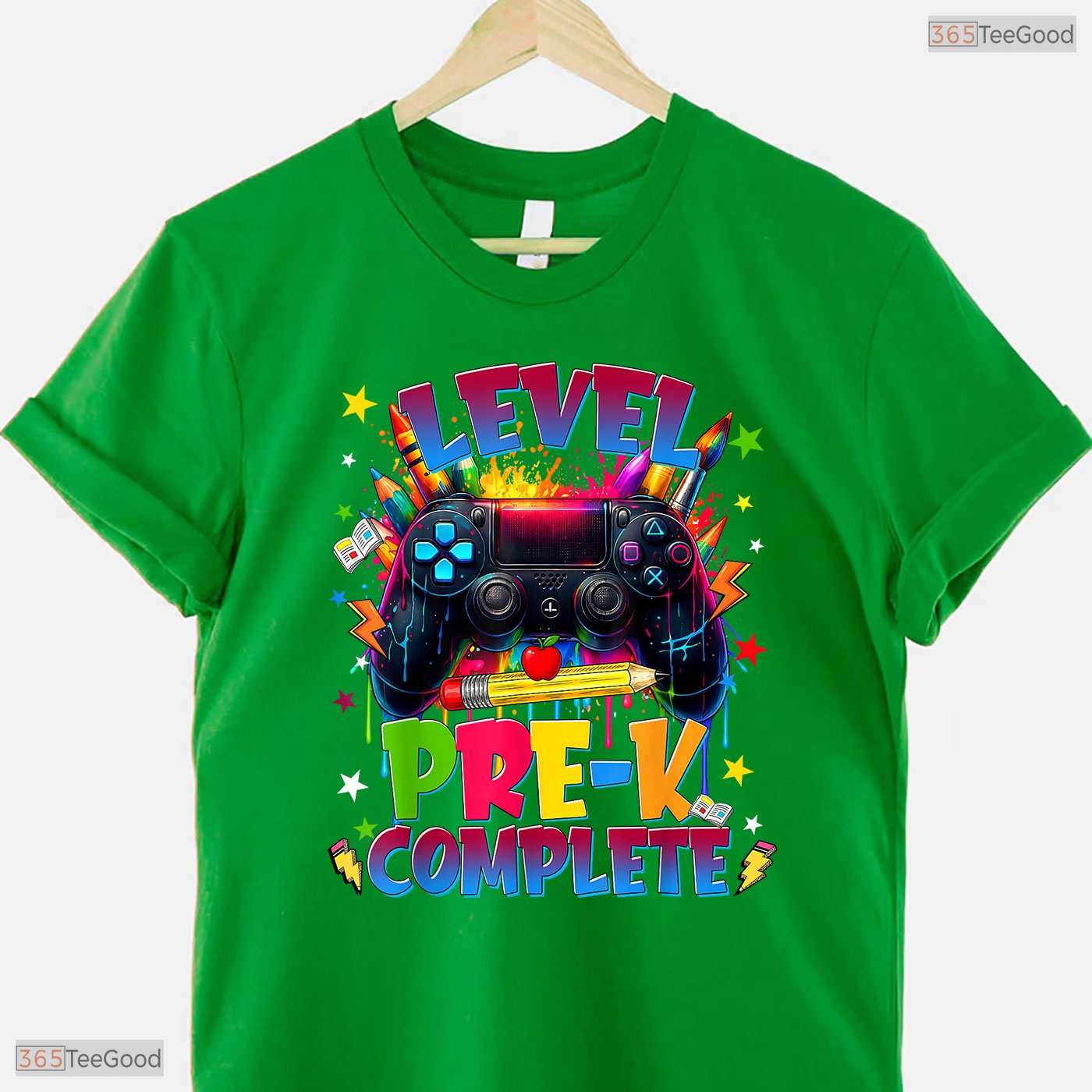 Level Pre K Grade Complete Funny Gaming Graduation Last Day Of School Boys T-Shirt