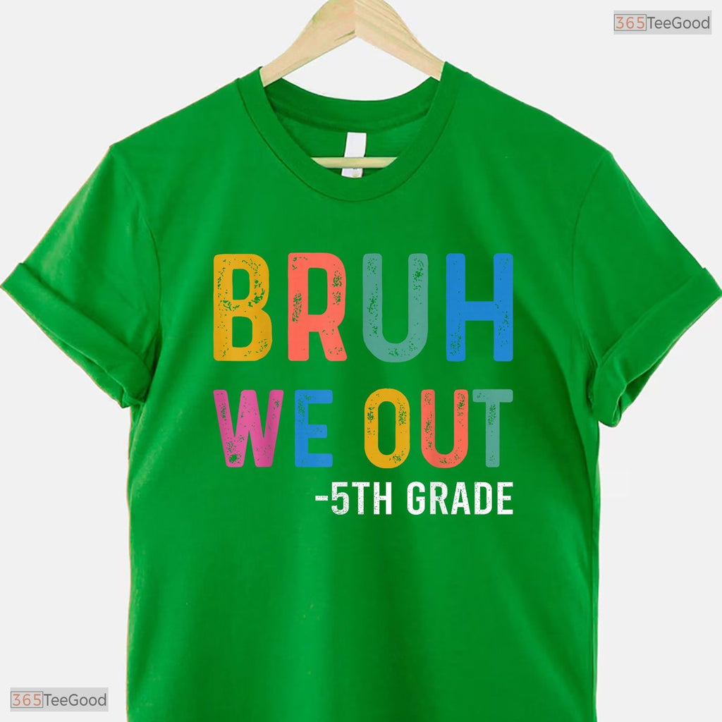 Bruh We Out 5th Graders Fifth Grade Graduation Class Of 2026 Middle School T-Shirt