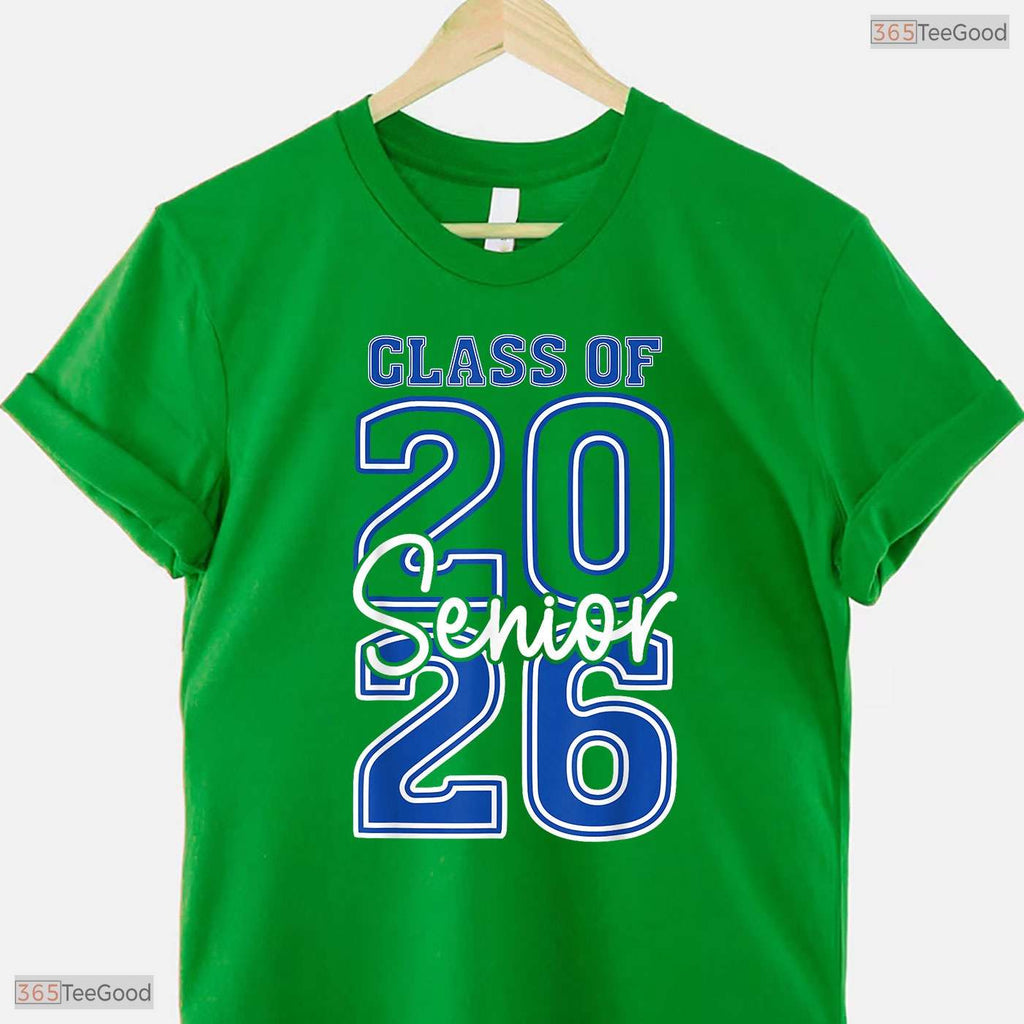 Class Of 2026 Senior Retro First Day Vintage High School Graduation Party Shirt