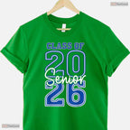 Class Of 2026 Senior Retro First Day Vintage High School Graduation Party Shirt