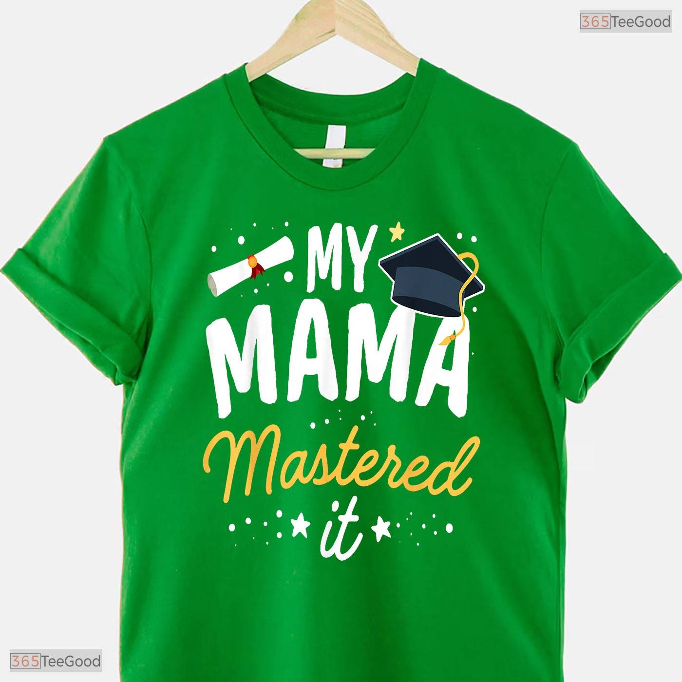 My Mama Mastered It Class Of 2026 Masters Degree Family Graduation Kids T-Shirt