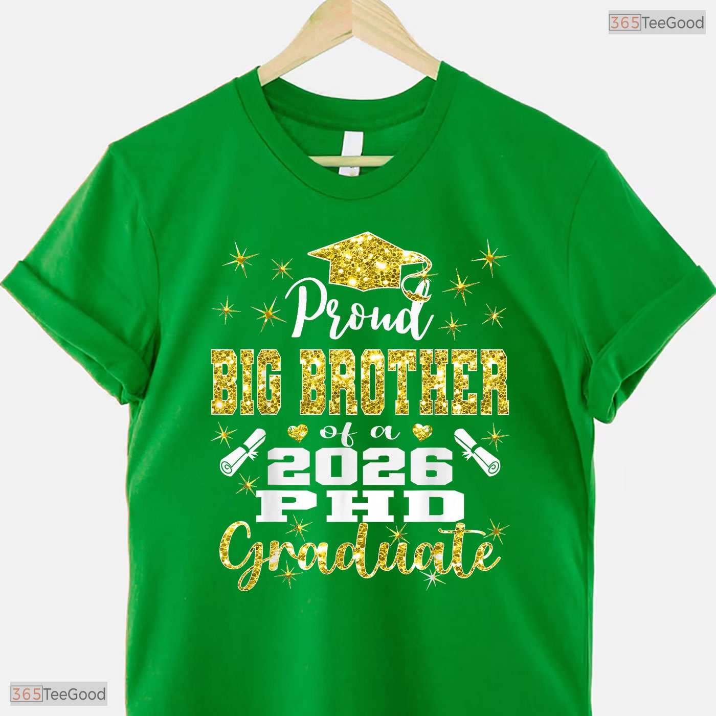Proud Big Brother Class Of 2026 PhD Graduate Doctorate University Party T-Shirt