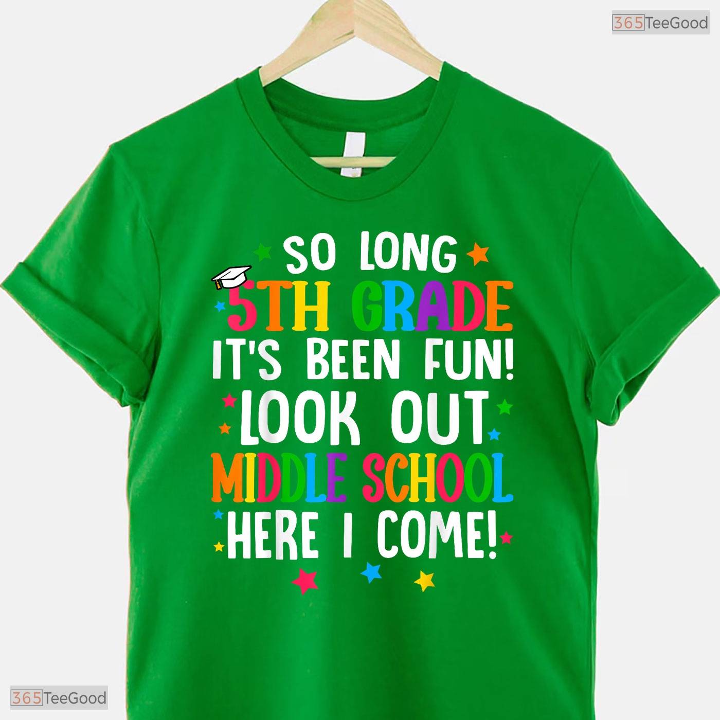 So Long 5th Grade Middle School Here I Come Elementary Graduation Youth T-Shirt