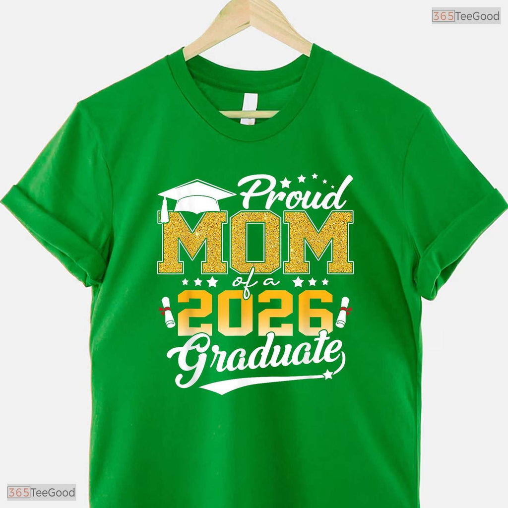 Senior Mom 2026 Proud Mother Of A Class Of 2026 Graduate Celebration T-Shirt