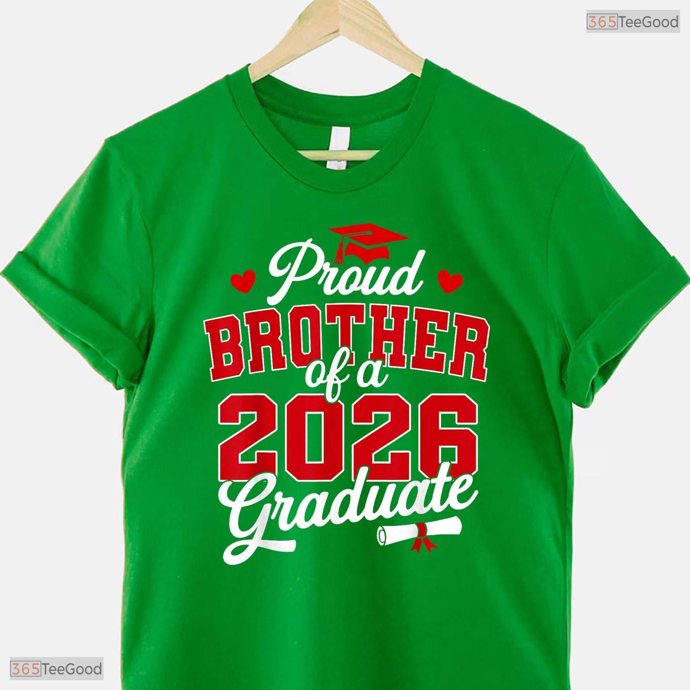 Proud Brother Of A Class Of 2026 Graduate High School Senior Commemorative T-Shirt