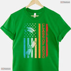 Vintage Class Of 2030 Graduation Back To School USA Flag Patriotic Youth T-Shirt