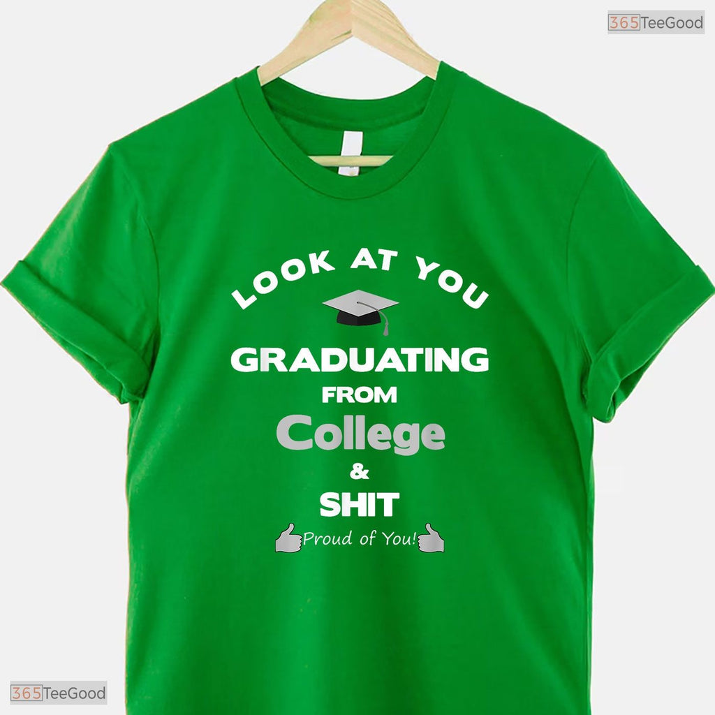 Funny College Graduation Celebration Gifts For Him Her University Degree Alumni T-Shirt