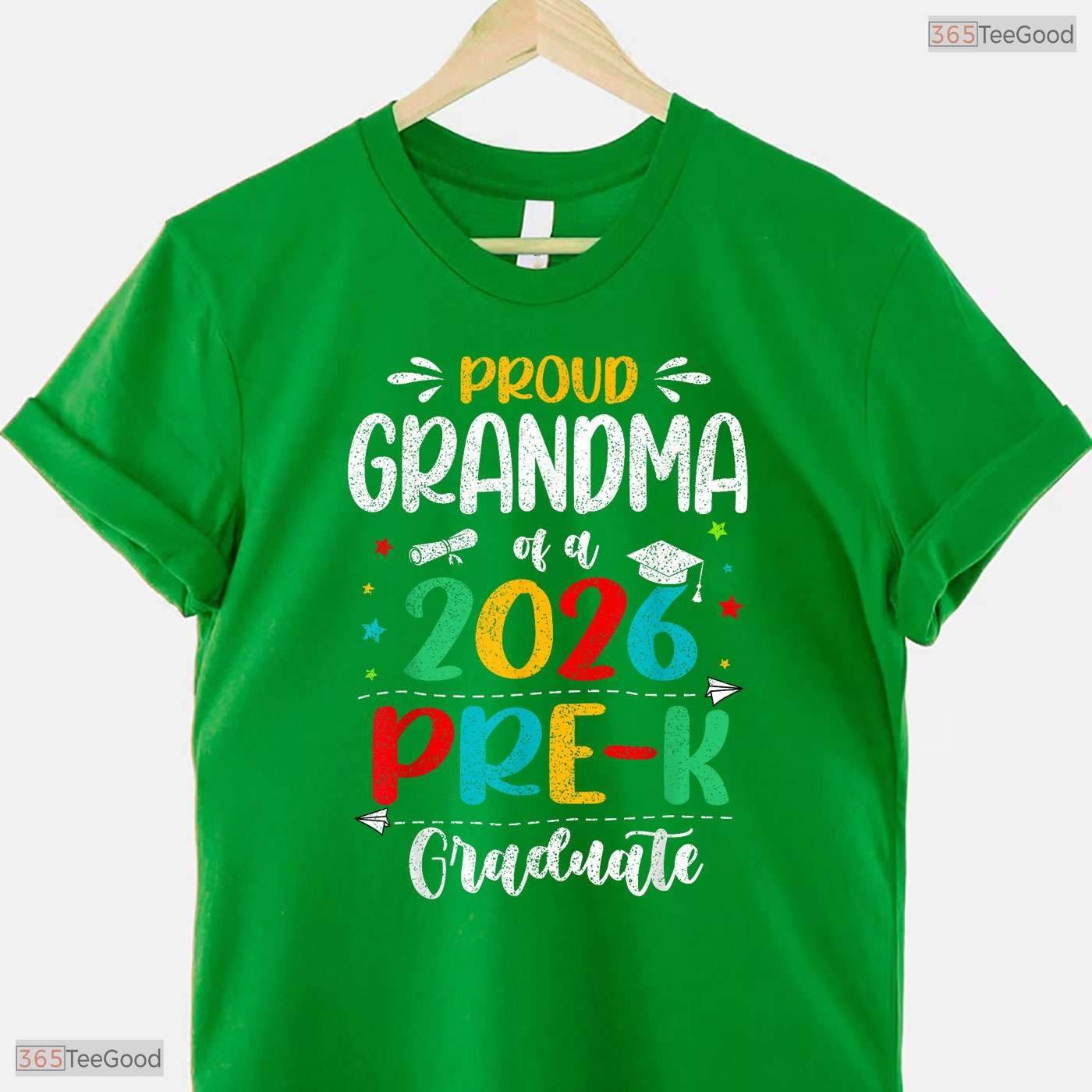 Proud Grandma Of A 2026 Pre-K Graduate Early Childhood Moving Up Ceremony T-Shirt