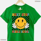 Groovy Next Stop Middle School Elementary School Youth Graduation T-Shirt