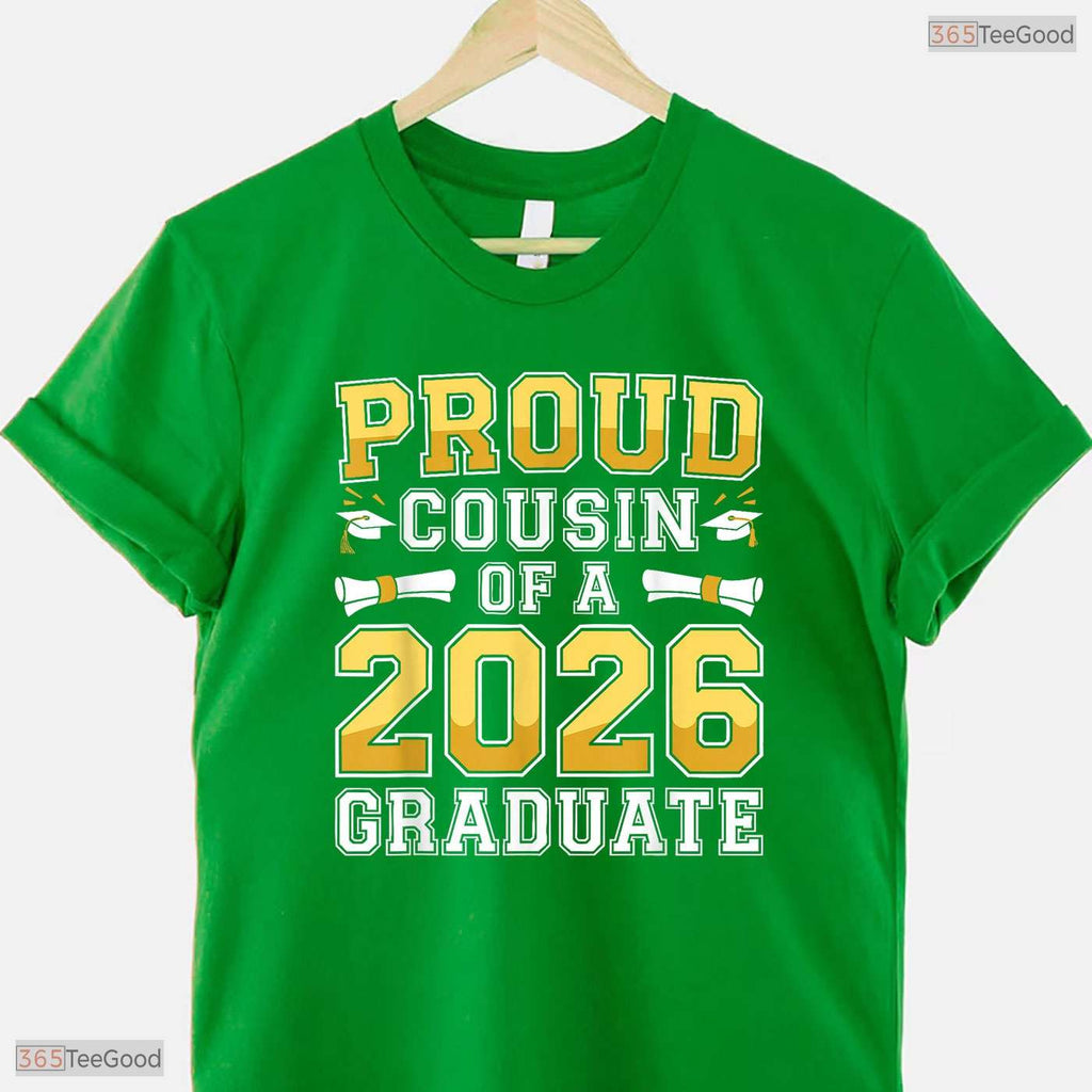 Proud Cousin Of A Class Of 2026 Graduate High School Family Party T-Shirt