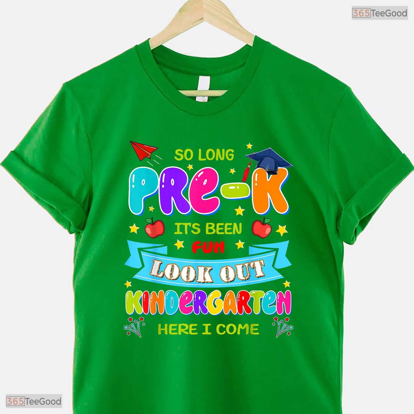 Colorful Preschool Graduation 2025 Pre-K Graduate Kids Boys And Girls Party T-Shirt