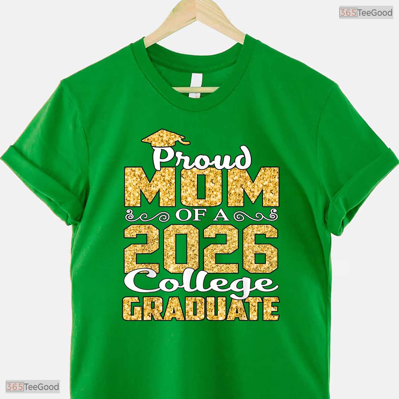 Proud Mom Of A 2026 College Graduate University Commencement Family T-Shirt