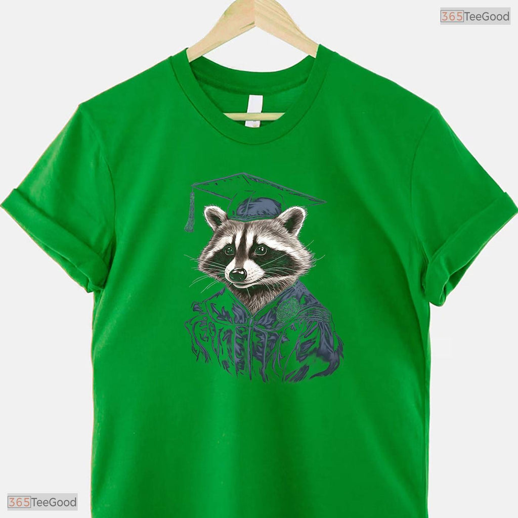Funny Trash Panda Graduation Raccoon College University Graduate Humor Shirt