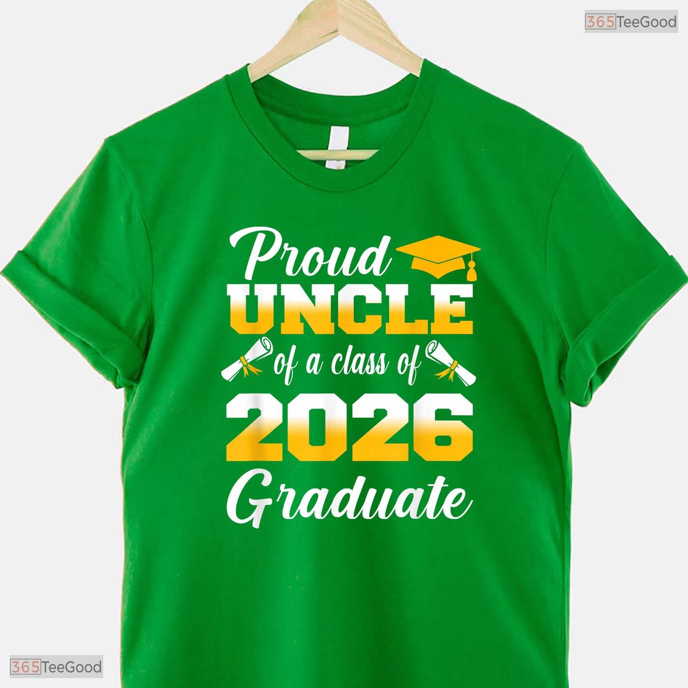 Proud Uncle Of A Class Of 2026 Graduate High School Senior Commemorative Shirt