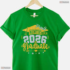 Proud Auntie Of A Class Of 2026 Graduate High School Senior Family Party Shirt