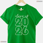 Retro Vintage Class Of 2026 High School Senior Graduation Commemorative Shirt