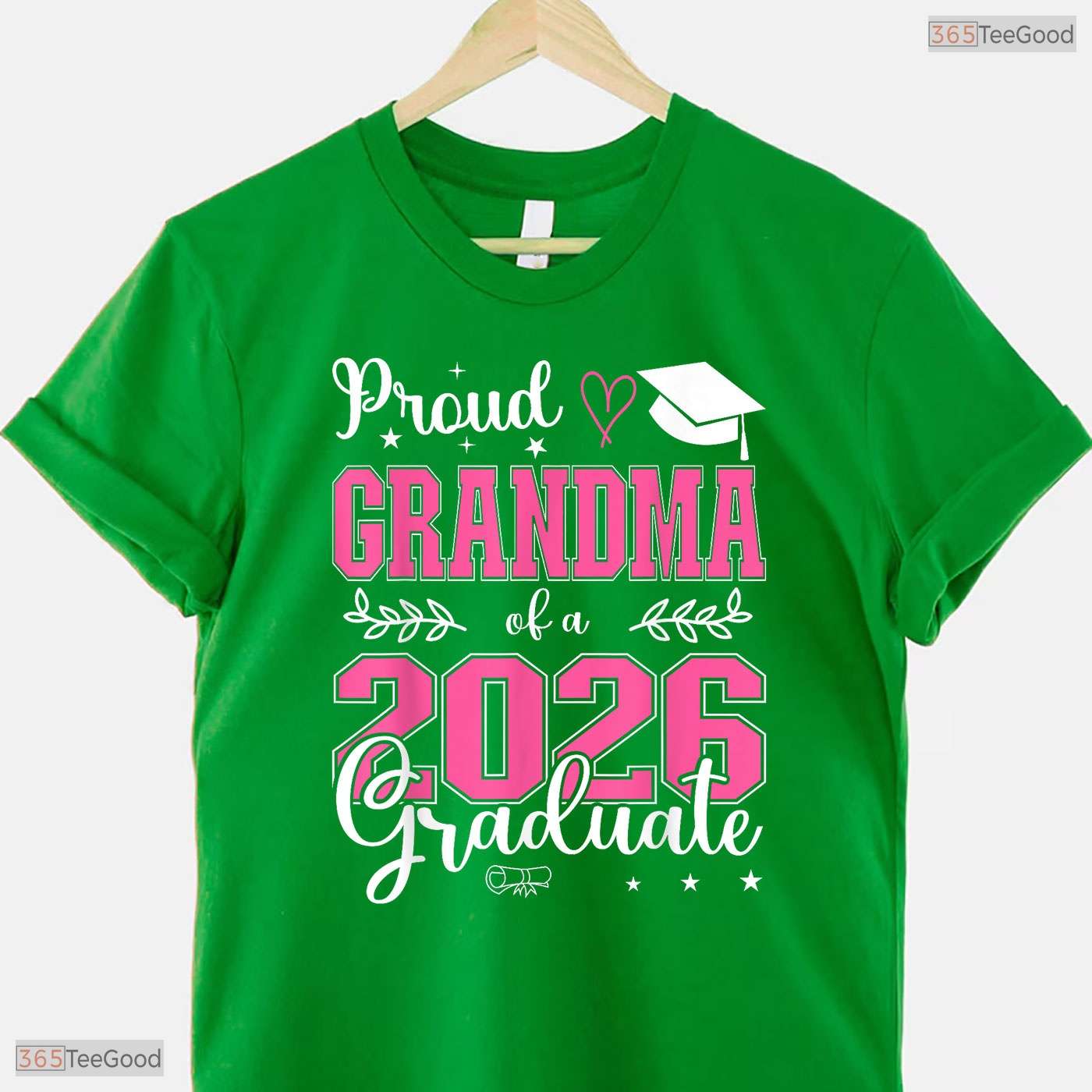 Proud Grandma Of A Class Of 2026 Graduate High School Senior Commemorative Shirt
