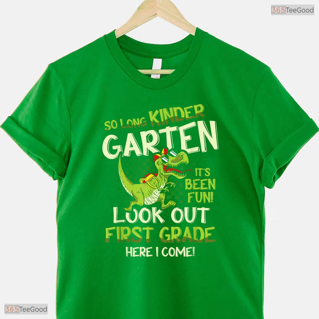 So Long Kindergarten Hello First Grade Youth Moving Up Graduation Ceremony T-Shirt
