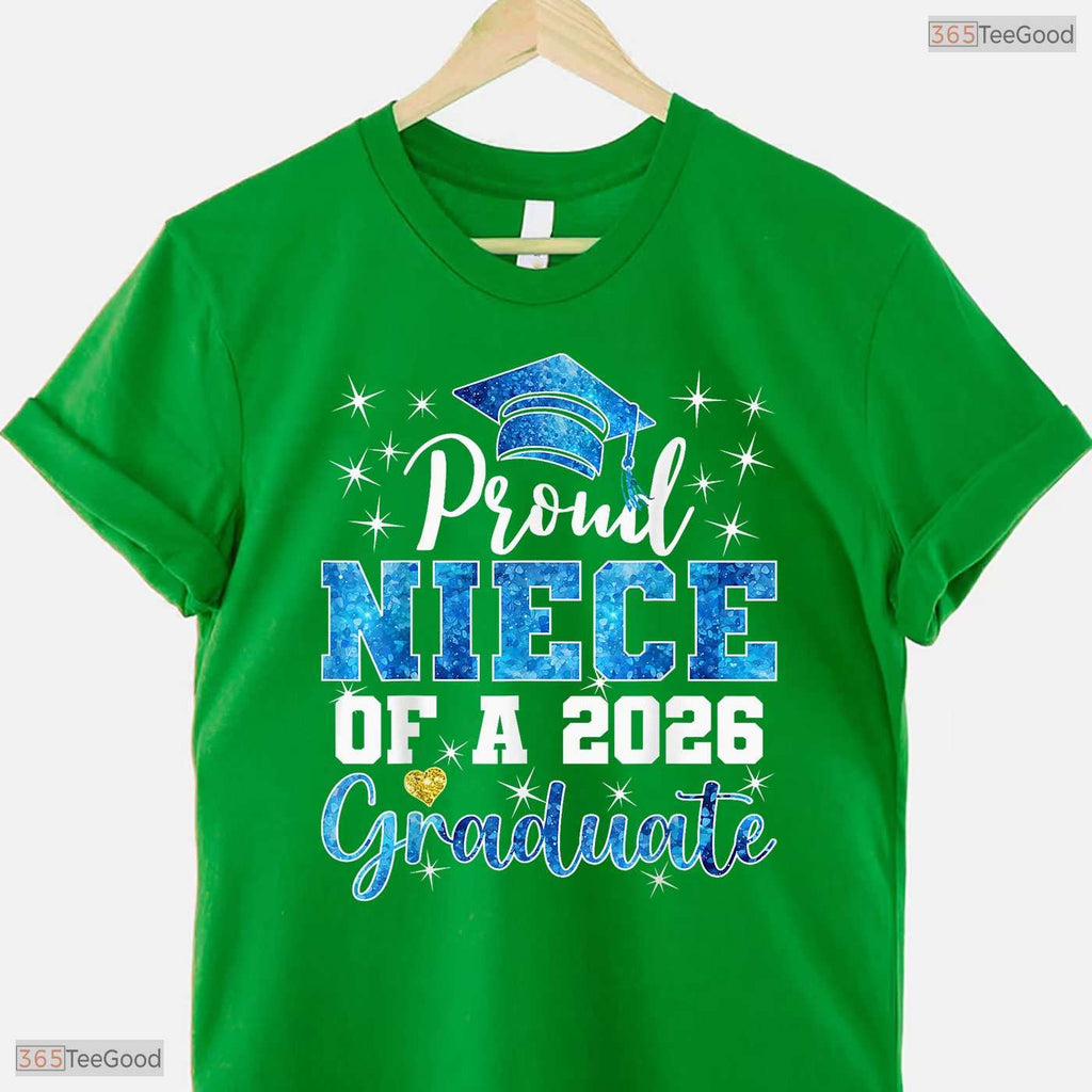 Super Proud Niece Of A 2026 Graduate High School Senior Family Party T-Shirt