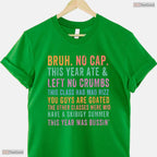 Retro Bruh No Cap This Year Ate And Left No Crumbs Teacher Graduation Shirt