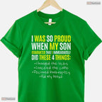 Proud Mom And Dad Of A College Graduate Funny University Ceremony Family T-Shirt
