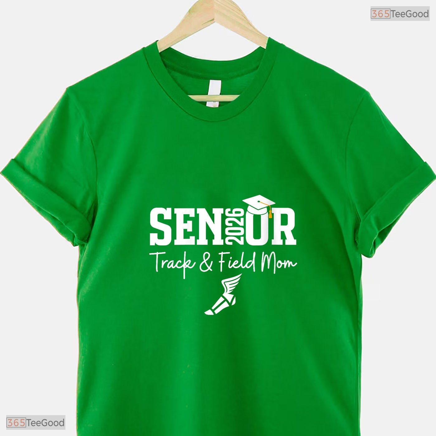 Proud Track And Field Senior Mom Class Of 2026 Graduation Sports Family T-Shirt