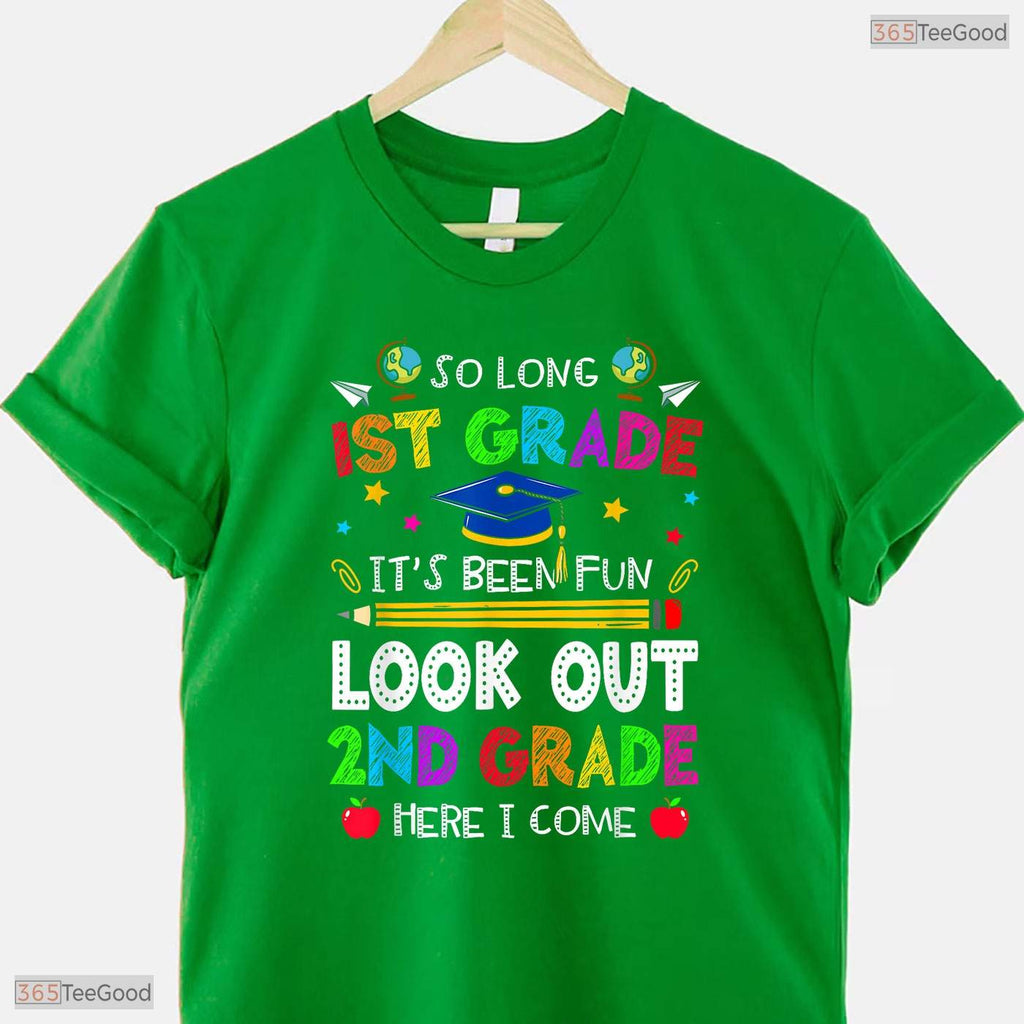 So Long 1st Grade Hello 2nd Grade Here I Come 2026 Youth Graduation T-Shirt