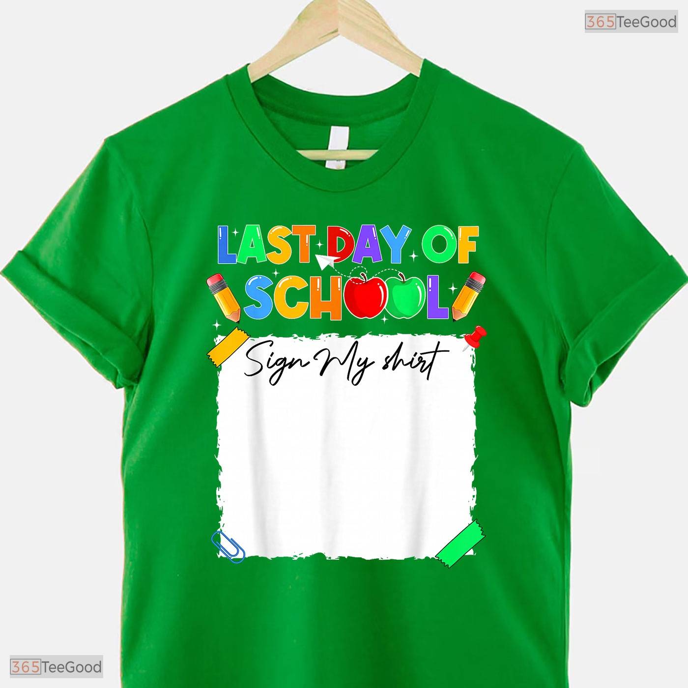 Interactive Funny Last Day Of School Sign My Shirt Autograph Graduation Memory T-Shirt