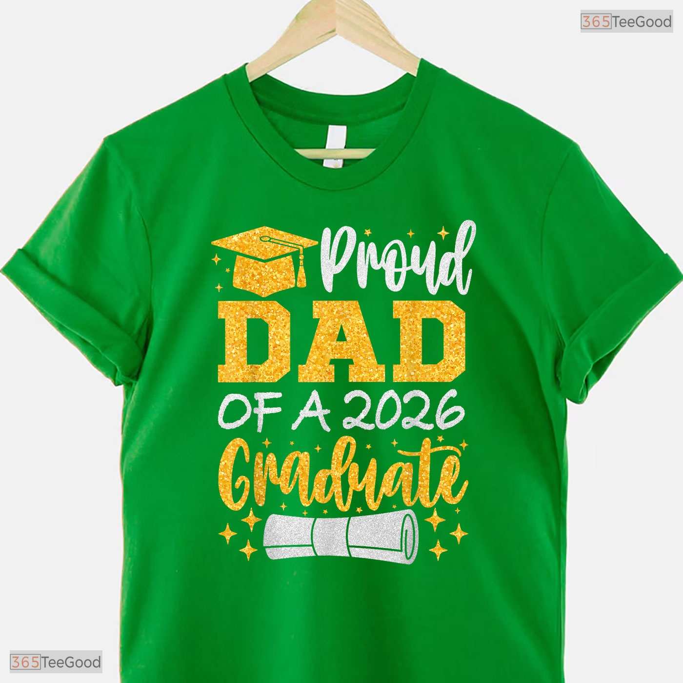 Proud Dad Of A 2026 Graduate High School Senior Class Ceremony Family T-Shirt