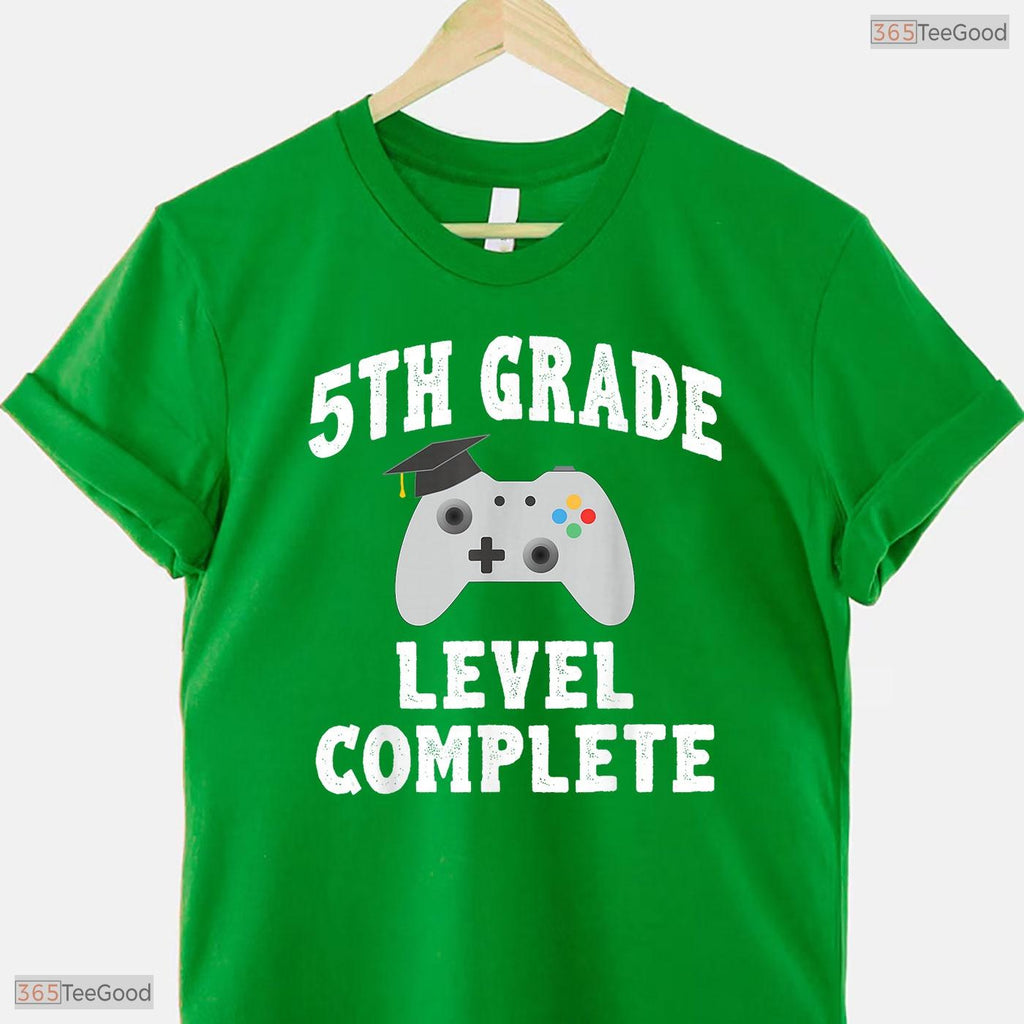 5th Grade Gamer Graduation Class Of 2026 Video Game Lover Moving Up T-Shirt