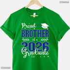 Proud Brother Of A Class Of 2026 Graduate Matching Family Party Shirt