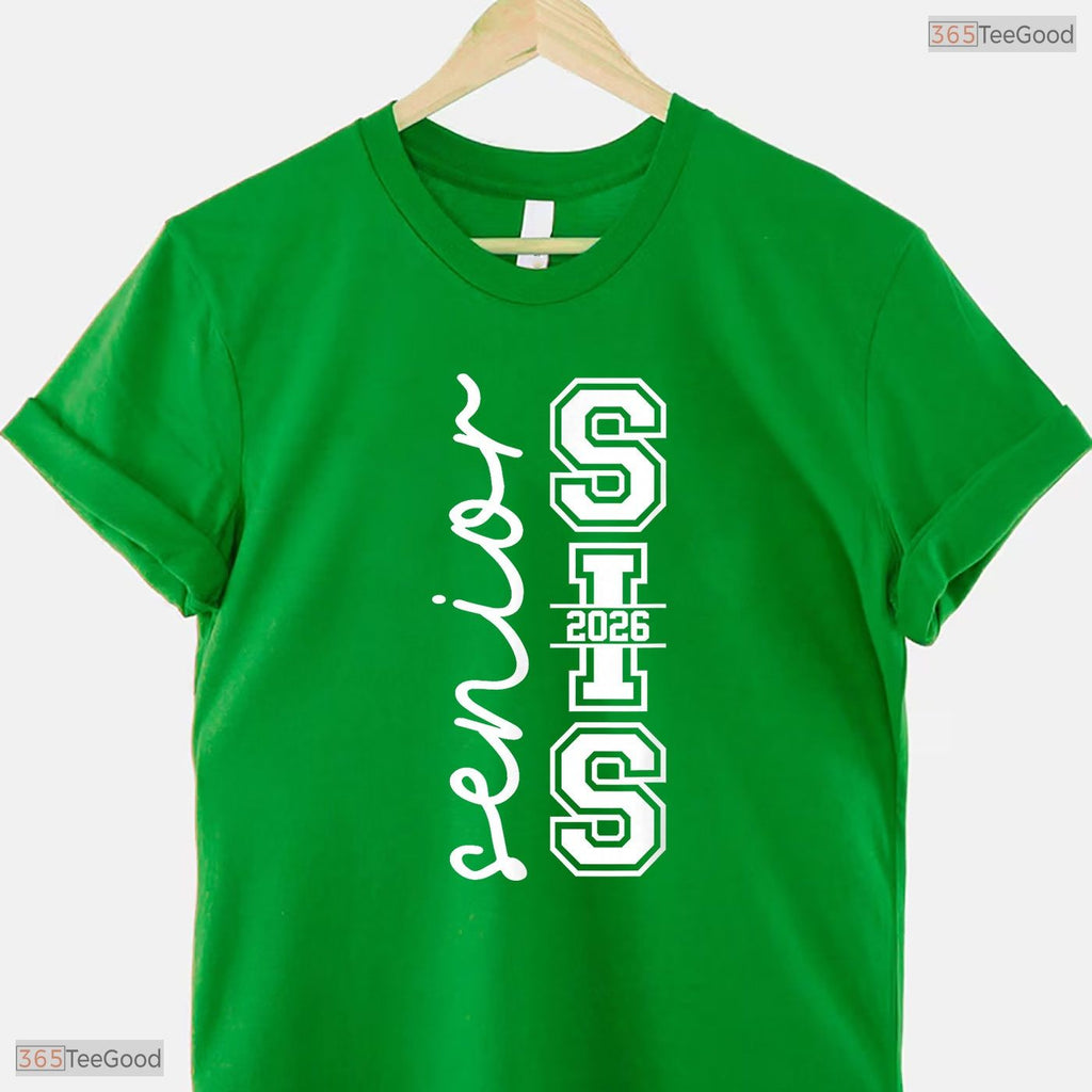 Proud Sister Of A Class Of 2026 Graduate High School Senior Commemorative T-Shirt