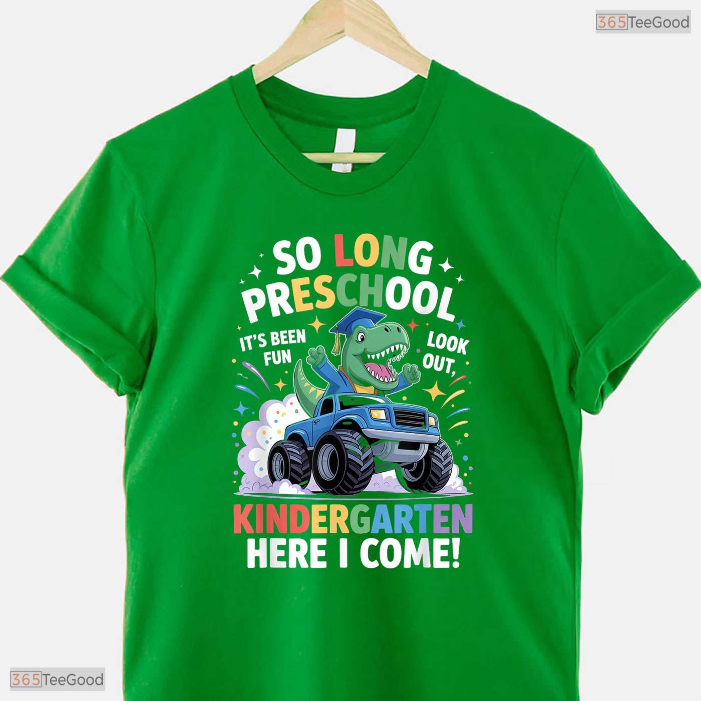 Funny So Long Preschool Graduation Class 2025 Dinosaur Kids Boys Celebration T-Shirt