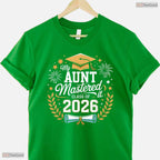 My Aunt Mastered It Class Of 2026 Masters Degree Family Graduation Party T-Shirt