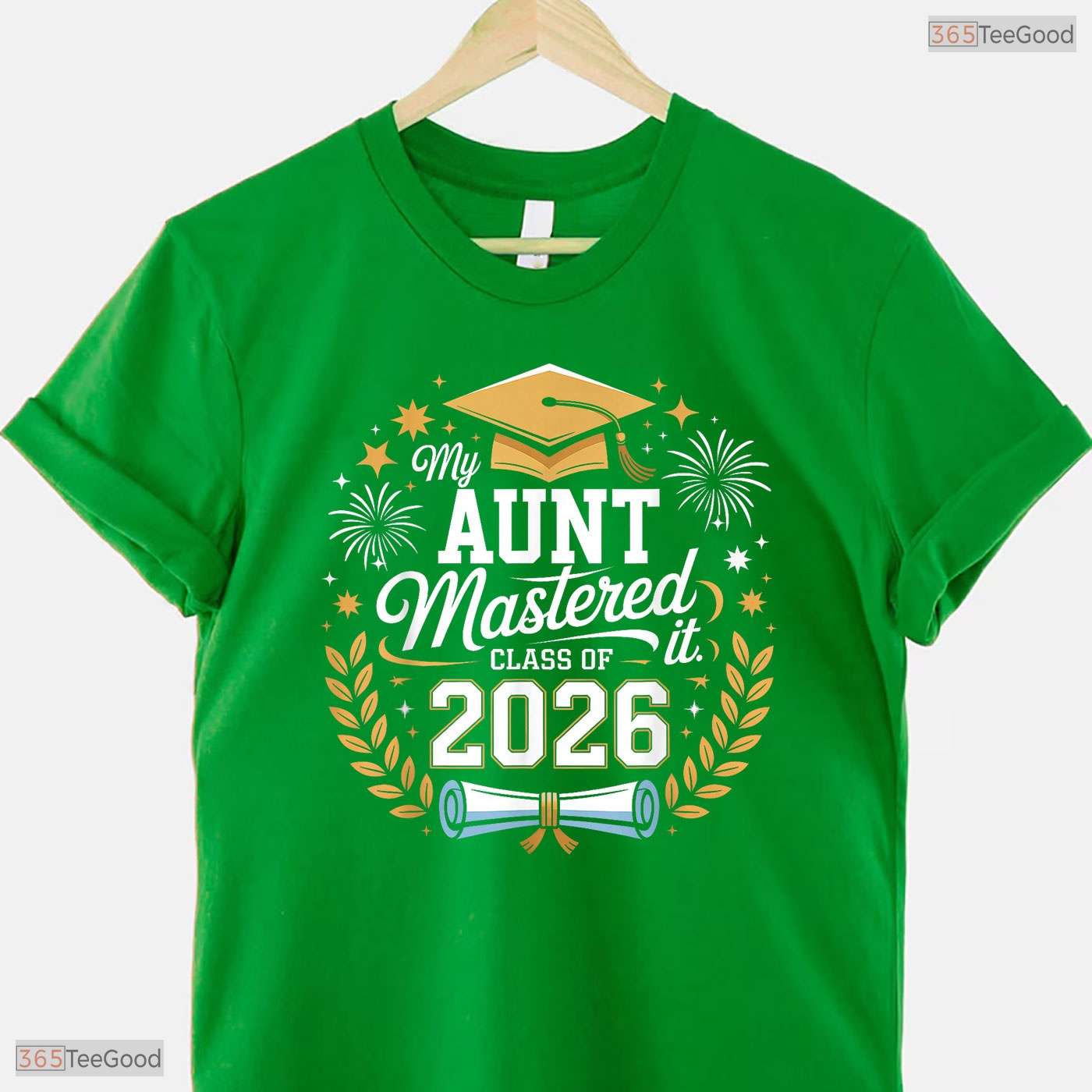 My Aunt Mastered It Class Of 2026 Masters Degree Family Graduation Party T-Shirt