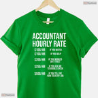 Funny Accountant Hourly Rate Accounting Degree Graduate Finance Humor Graduation Shirt