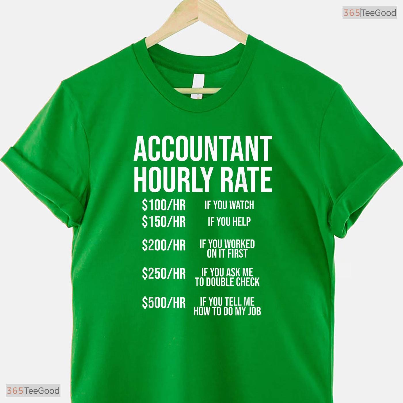 Funny Accountant Hourly Rate Accounting Degree Graduate Finance Humor Graduation Shirt