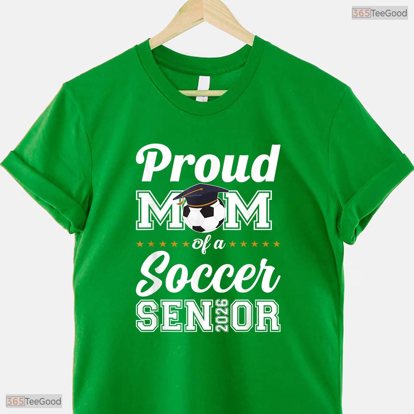Senior Mom Class Of 2026 Soccer Mother Of A High School Graduate Celebration T-Shirt