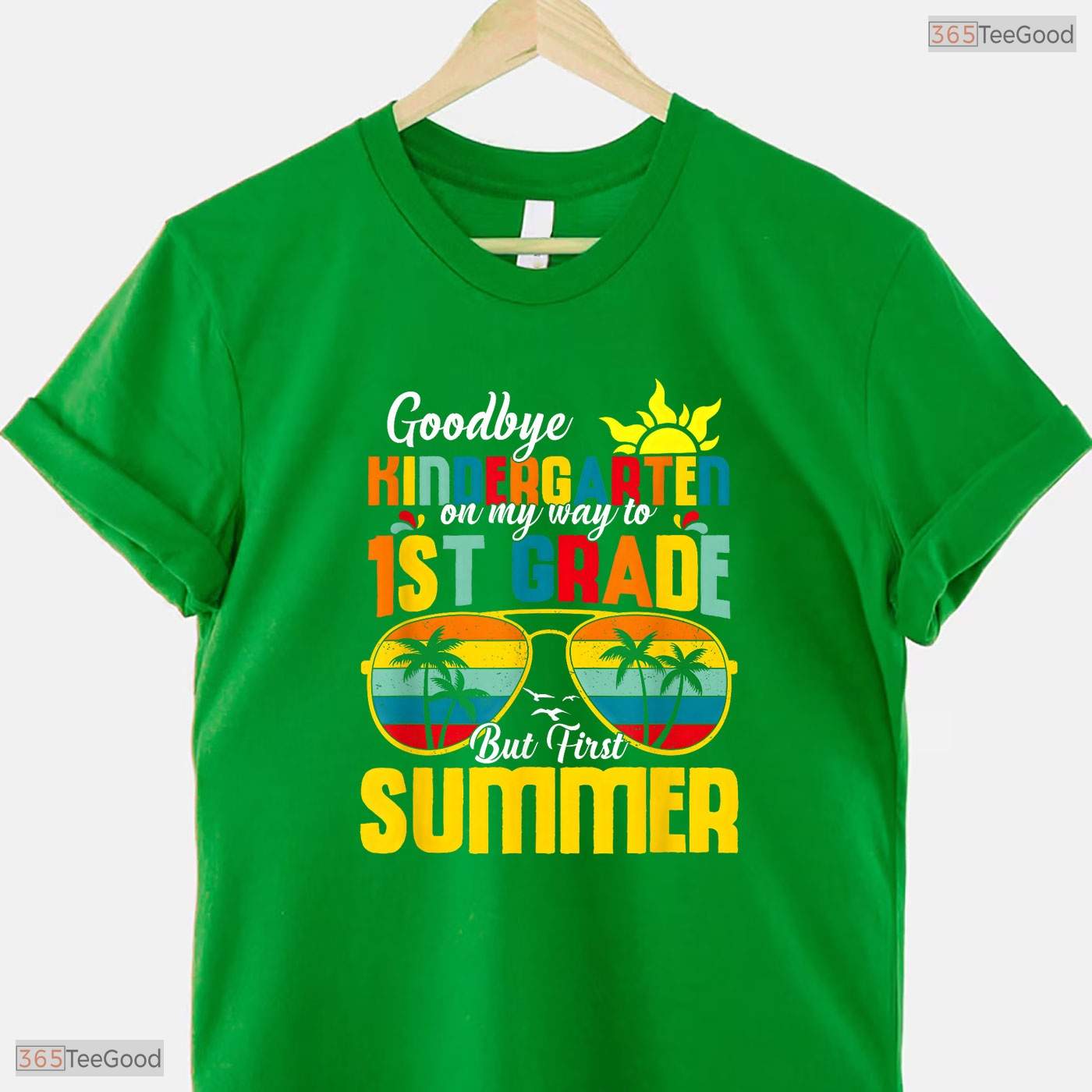 Fun Goodbye Kindergarten First Summer Graduation Last Day Of School Boys T-Shirt