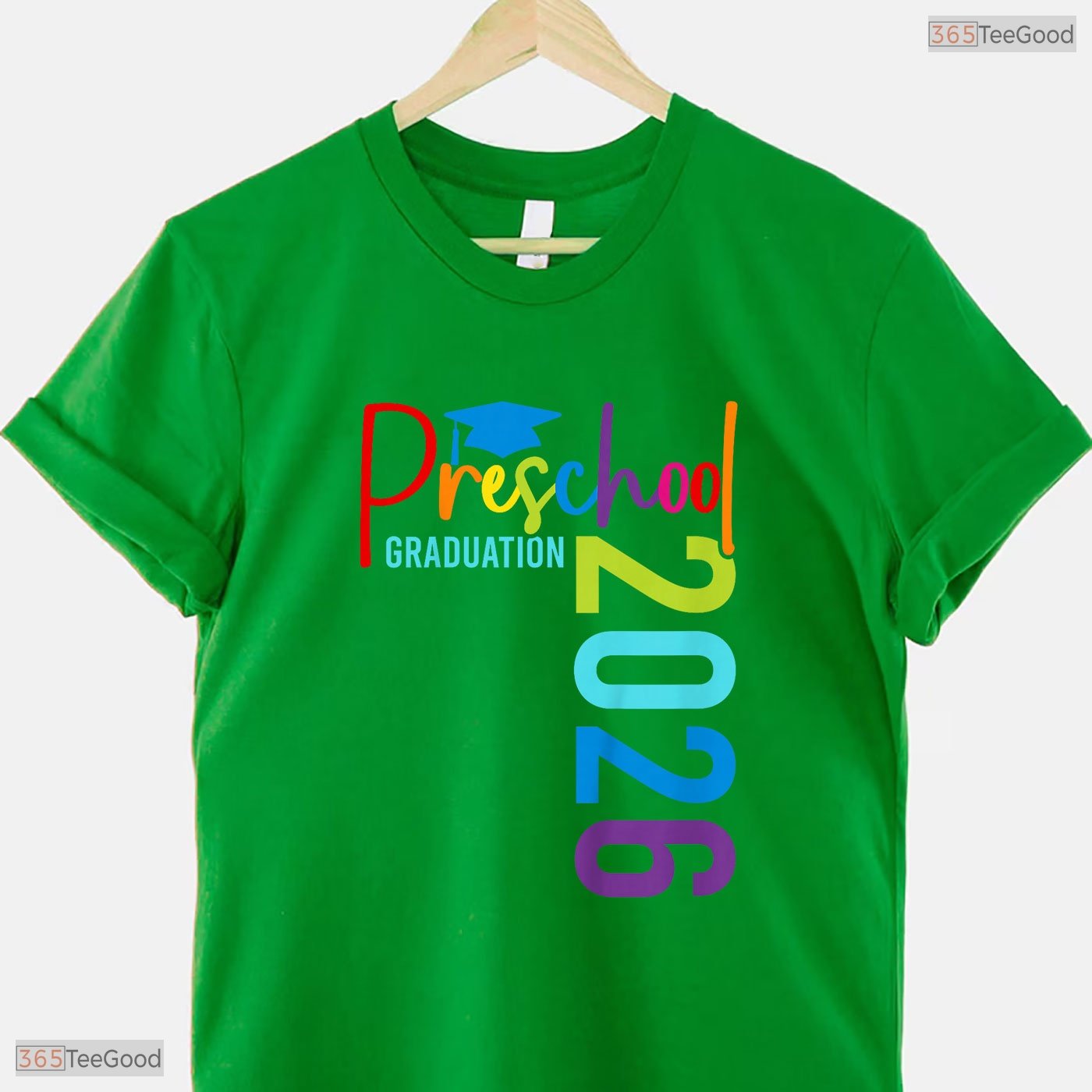 Colorful Kids Pre-K Grad 2026 Preschool Graduation Celebration Boys T-Shirt